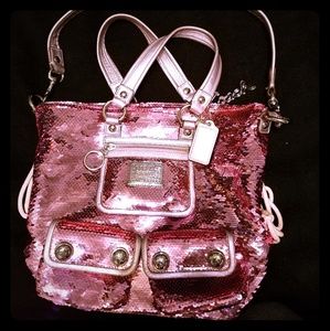 Coach Poppy Sequin Pink Limited Edition Handbag